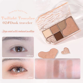 6 Color Blendable Eyeshadow Palette Waterproof cashymart