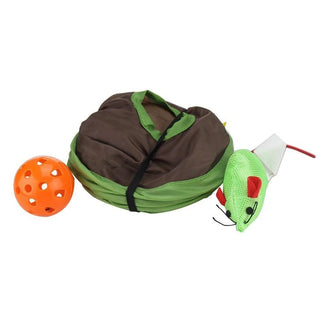  Interactive Cat Hide & Seek Tunnel with Mouse and Ball Toy cashymart