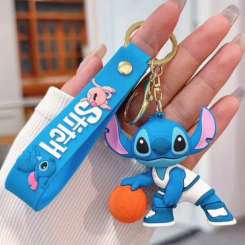 Anime Disney Keychain Mickey Minnie Lilo Stitch