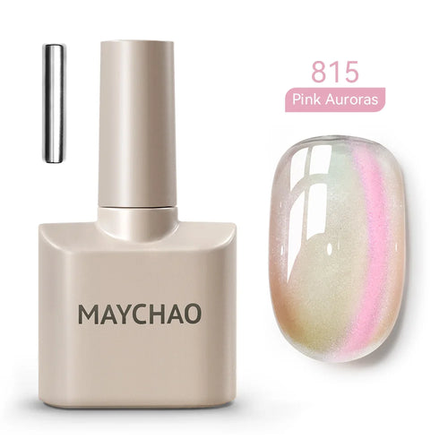 Maychao 12ml Cat Eye Gel Nail Polish Rainbow Effect