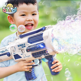  Bubble Gun Rocket Soap Bubble Machine N-Hole Electric Launcher cashymart