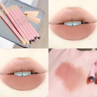  Matte Pink Lip Liner Pen Smooth Lip Contouring Makeup cashymart