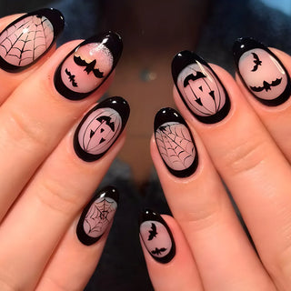  24 Pcs Adorable Pumpkin & Ghost Press-On Nails! cashymart