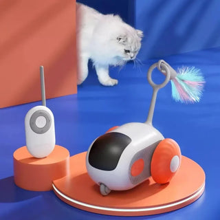  Interactive Remote Control Cat Toy Car with Obstacle Avoidance cashymart