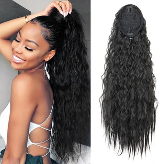 22 Inch Kinky Curly Ponytail Hair Extension