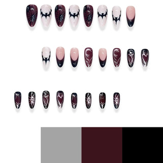  24pcs Almond Halloween Press-On Nails cashymart