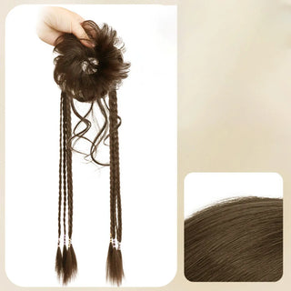  Chinese Flower Bud Synthetic Wig Hairpiece cashymart