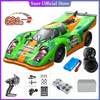  High-Speed 1:16 4WD LED Remote Control Off-Road Monster Truck cashymart