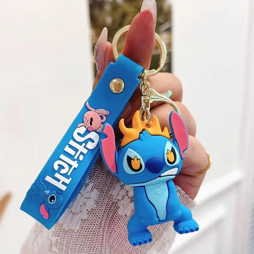 Anime Disney Keychain Mickey Minnie Lilo Stitch