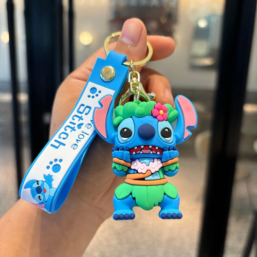 Anime Disney Keychain Mickey Minnie Lilo Stitch