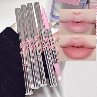  Lip Liner Pen Matte Waterproof Longlasting Silver Tube Makeup cashymart