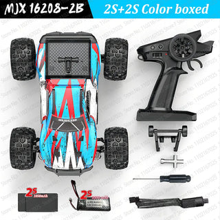  High-Speed Brushless 4WD RC Pickup - MJX 1/16 Off-Road Adventure cashymart