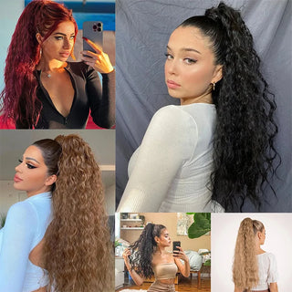  Long Curly Wavy Ponytail Hair Extension cashymart