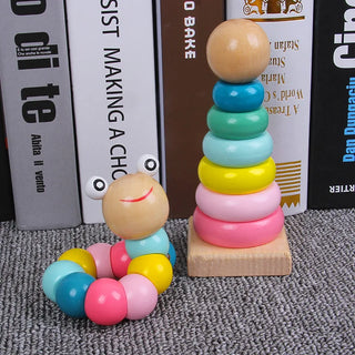  Rainbow Stack Tower Worm Puzzles cashymart