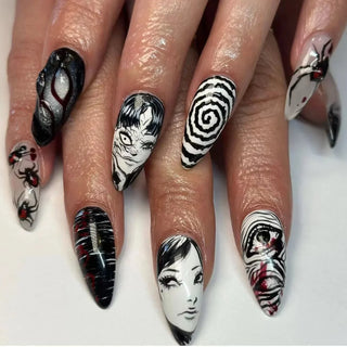  Halloween Inferno Press-On Nails cashymart