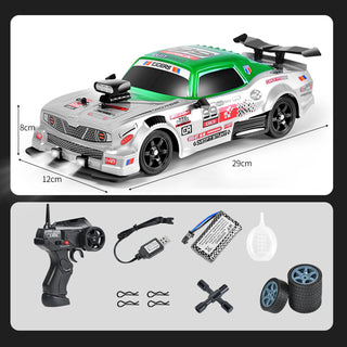  LED Smoke Drifting Remote Control Car - 4WD Fun for Kids! cashymart