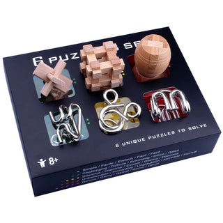  Wooden and Metal Brain Teaser Puzzle cashymart