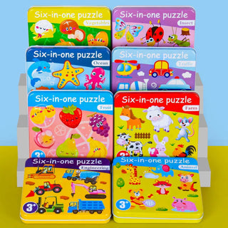  Wooden Animal Puzzle Set cashymart