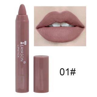  Nude Velvet Matte Lipstick Long Lasting Waterproof Color Rendering Non-stick Cup Lip Glaze Liner Pencil Woman Cosmetics cashymart