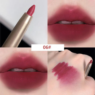  Auto Rotate Red Lip Liner Pencil Long Lasting Korean Makeup cashymart