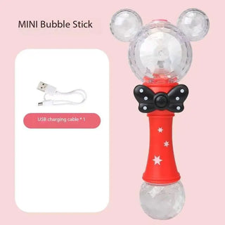  Miniso Cartoon Mickey Mouse Bubble Stick with Lights and Music cashymart