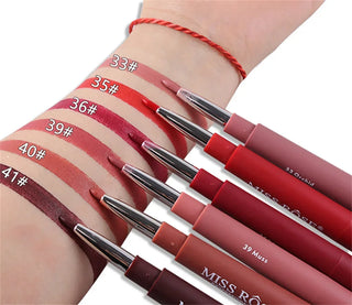  8 Colors Double Opening Lipstick Waterproof Lip Makeup Tools cashymart