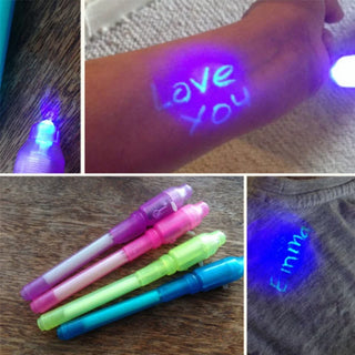  4pcs Magic Purple UV Invisible Ink Pens cashymart