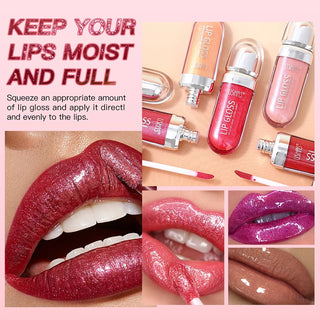  12 Colors Glitter Lip Gloss Long Lasting Diamond Pearlescent cashymart