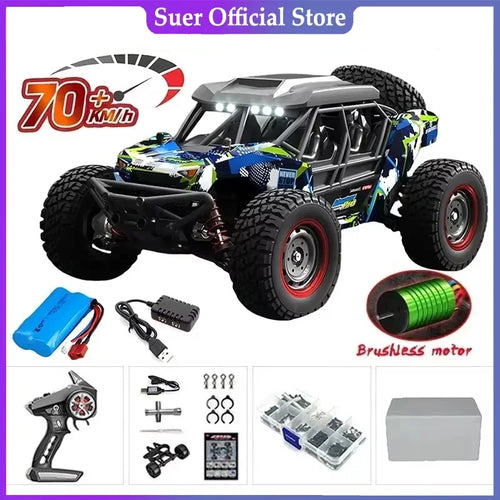 Høyhastighets 1:16 4WD LED Fjernstyrt Offroad Monstertruck