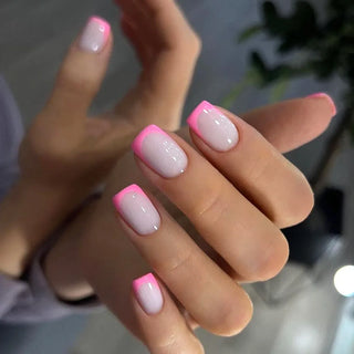  24PCS Pink Love Fake Nails cashymart