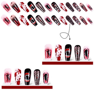  24Pcs Spooky Halloween Press-On Nails cashymart