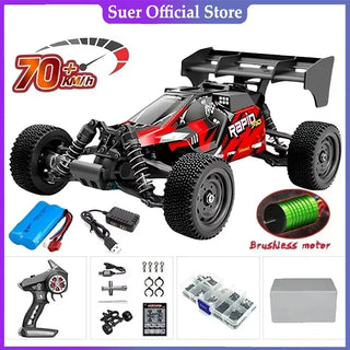  High-Speed 1:16 4WD LED Remote Control Off-Road Monster Truck cashymart