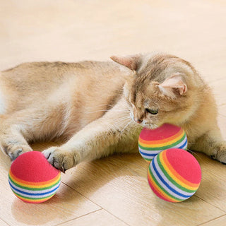  Vibrant EVA Cat & Puppy Chew Balls cashymart