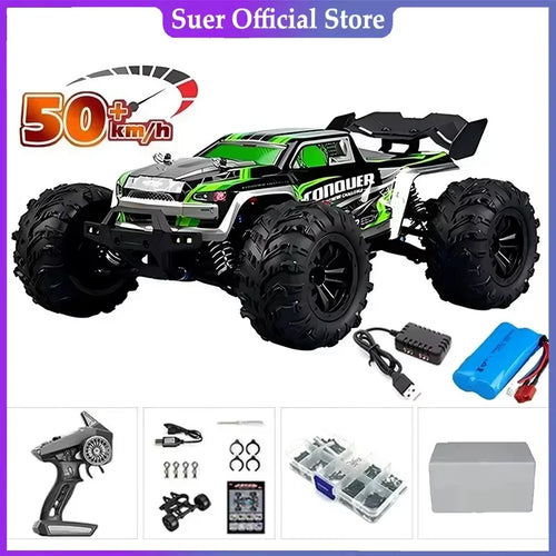 Høyhastighets 1:16 4WD LED Fjernstyrt Offroad Monstertruck