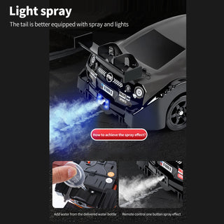  LED Smoke Drifting Remote Control Car - 4WD Fun for Kids! cashymart