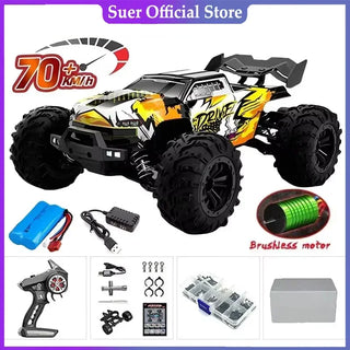  High-Speed 1:16 4WD LED Remote Control Off-Road Monster Truck cashymart