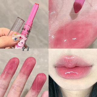  Solid Lip Gloss Gege Bear Garden Pink Rabbit Lip Balm Set cashymart