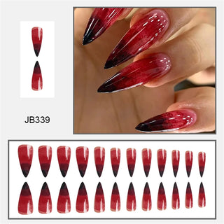  24Pcs Halloween Blood Press on Nails Set cashymart