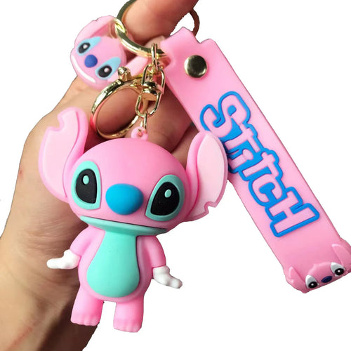 Anime Disney Keychain Mickey Minnie Lilo Stitch