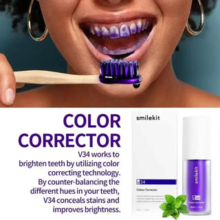  Whitening V34 Purple Toothpaste cashymart