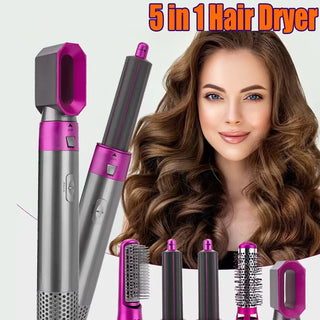 2025 New 5 in 1 Hair Dryer Hot Comb Set