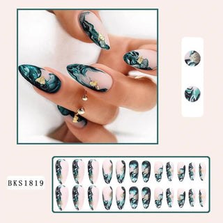  Glamorous Easy Press-On Nail Set cashymart