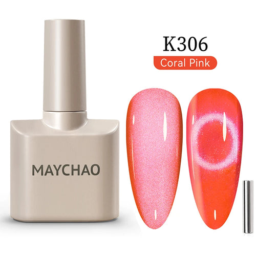 Maychao 12ml Cat Eye Gel Nail Polish Rainbow Effect