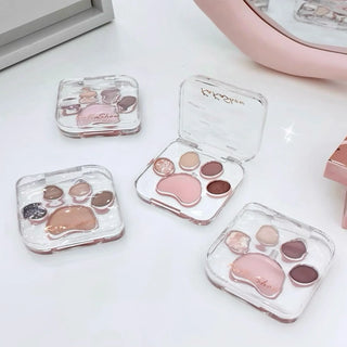  Cat Paw Shape Eye Shadow Palette 5 Colors cashymart