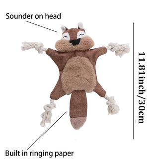  Squeaky Squirrel Dog Toy for Aggressive Chewers cashymart