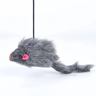  Hanging Plush Mouse Cat Toy - Interactive Door Frame Fun! cashymart