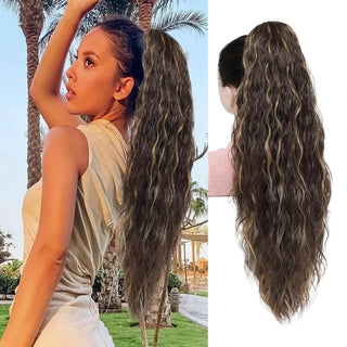  Long Curly Wavy Ponytail Hair Extension cashymart