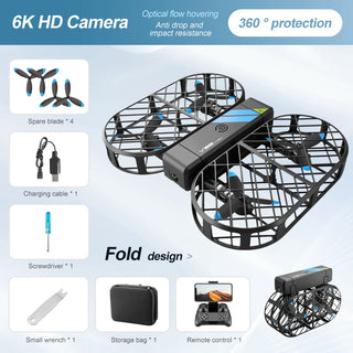  6K HD V38 Mini RC Drone cashymart