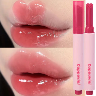  Heart-Shape Jelly Solid Lip Gloss Pen for Shining Juicy Lips cashymart