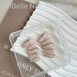  Sea Shells Handmade Press On Nails Ballerina cashymart